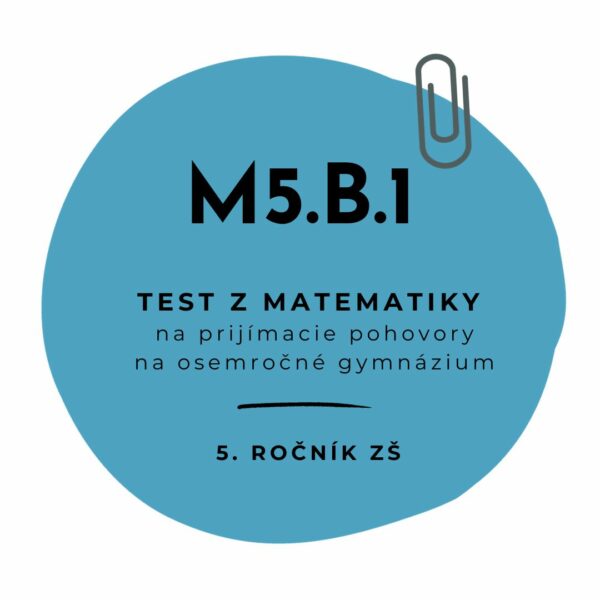 Test z matematiky M5.B.1