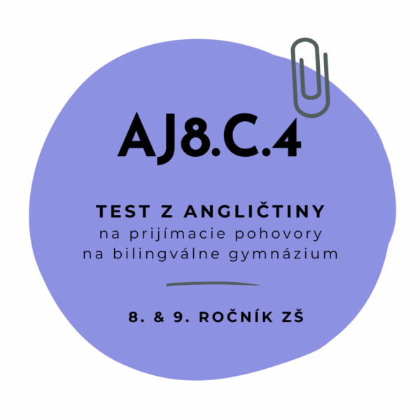 Test z angličtiny AJ8.C.4
