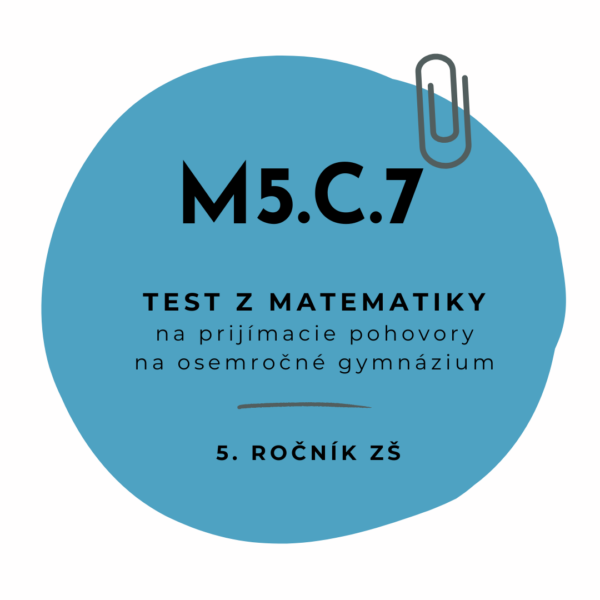 Test z matematiky M5.C.7