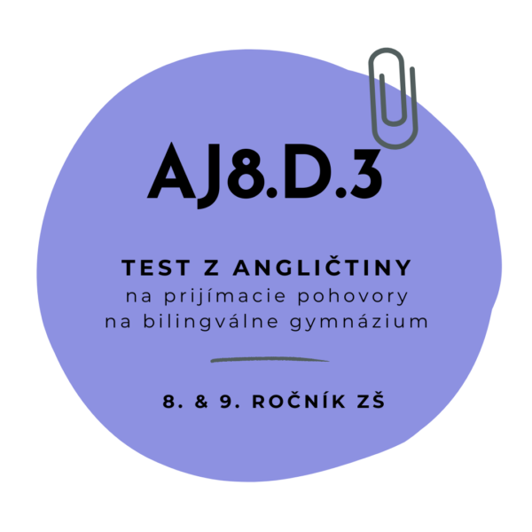 Test z angličtiny AJ8.D.3