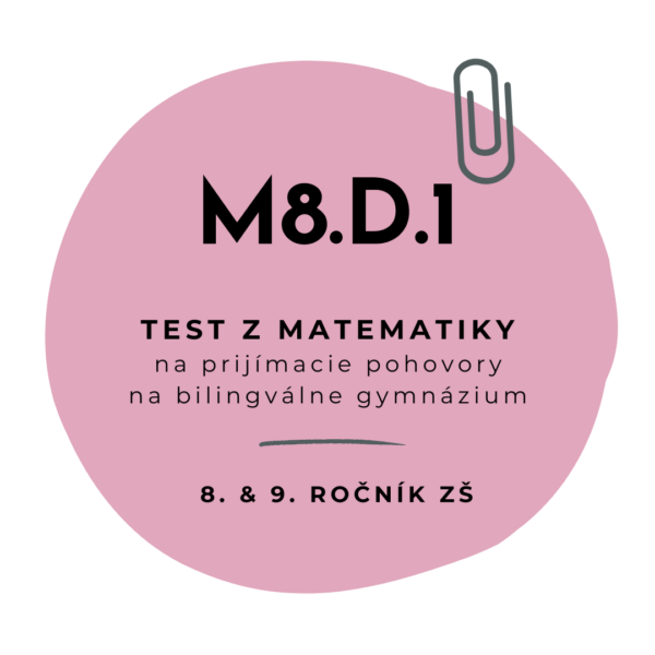 Test z matematiky M8.D.1