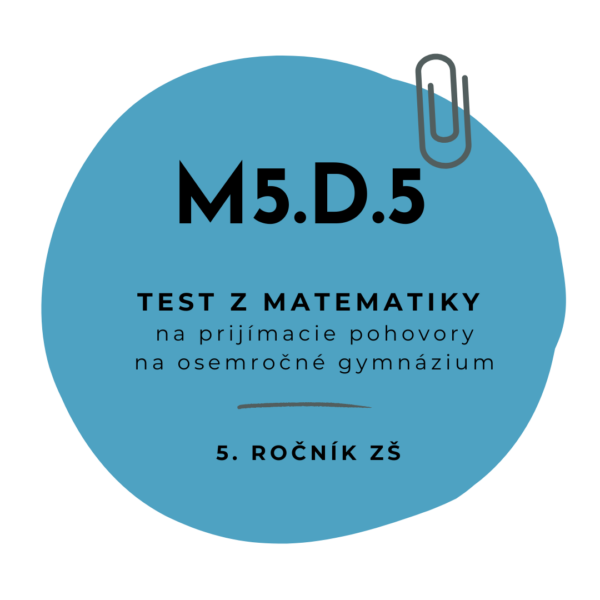 Test z matematiky M5.D.5