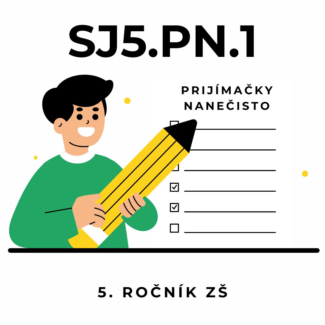 Prijímačky nanečisto zo slovenčiny na osemročné gymnázium OSOBNE 13.12.2026