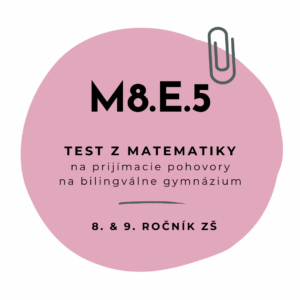Test z matematiky M8.E.5