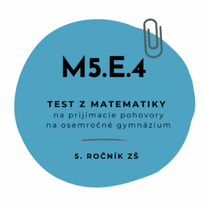 Test z matematiky M5.E.4