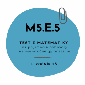 Test z matematiky M5.E.5