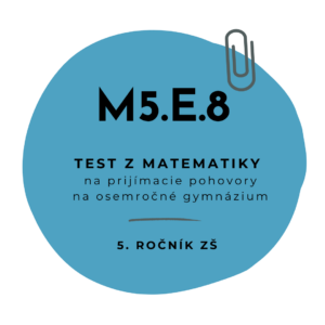 Test z matematiky M5.E.8