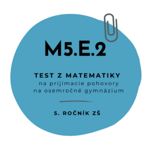 Test z matematiky M5.E.2